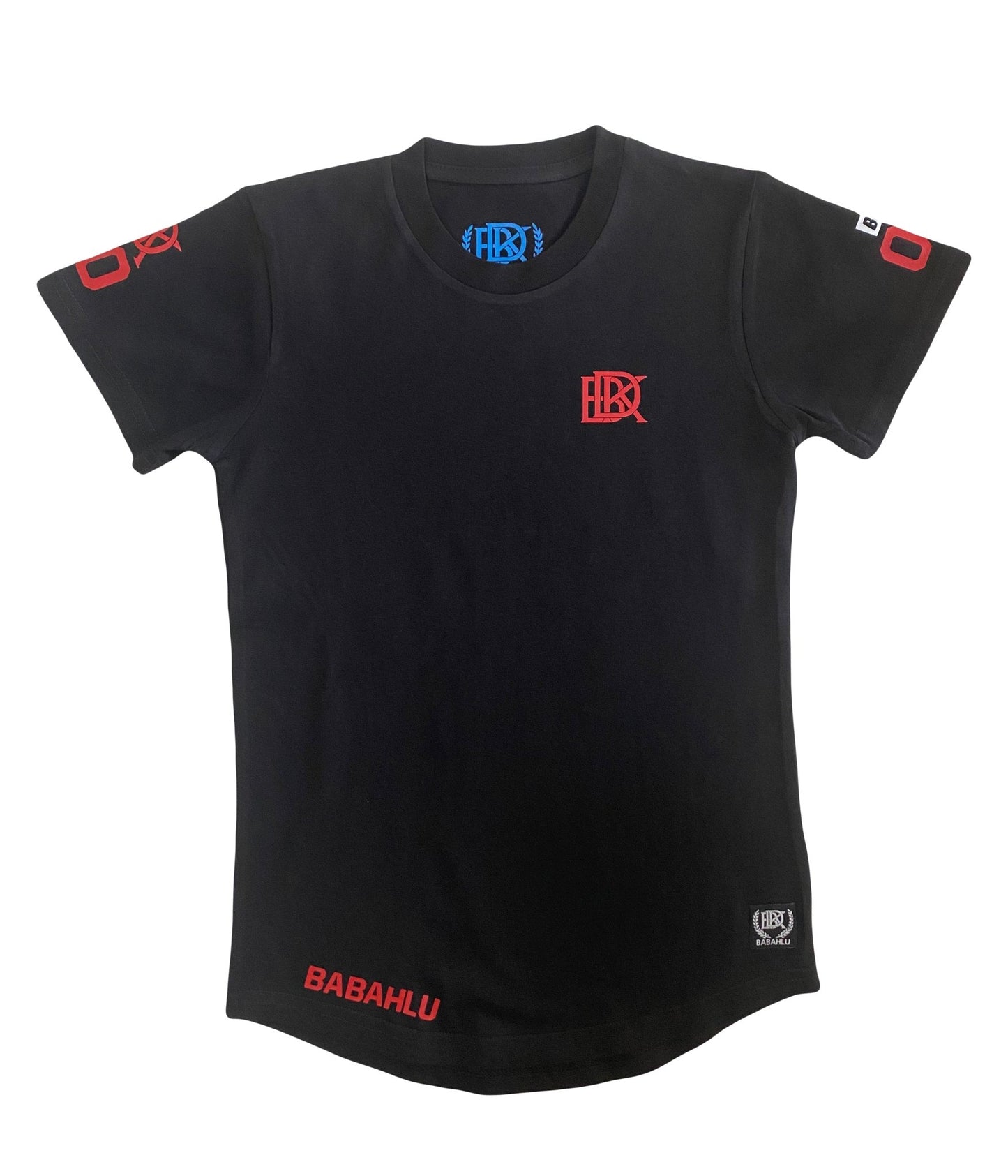 "00 BABAHLU" Street Red Print T Shirt - Babahlu Kids Streetwear - Vinyl Print T-shirts