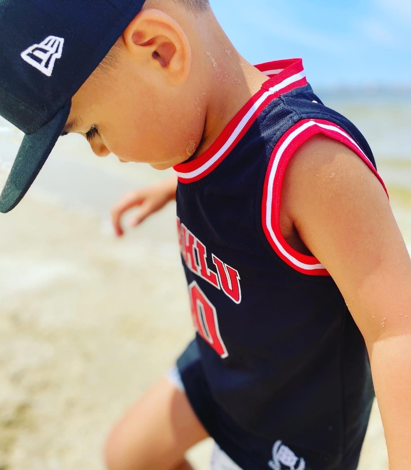 Basketball Tank Black 00 Print - Babahlu Kids