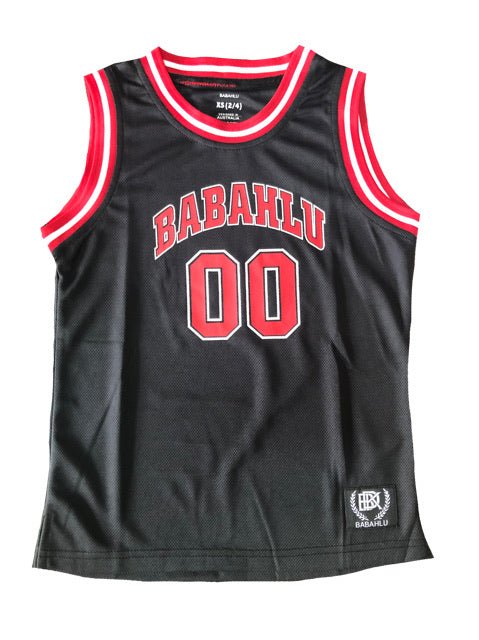 Basketball Tank Black 00 Print - Babahlu Kids
