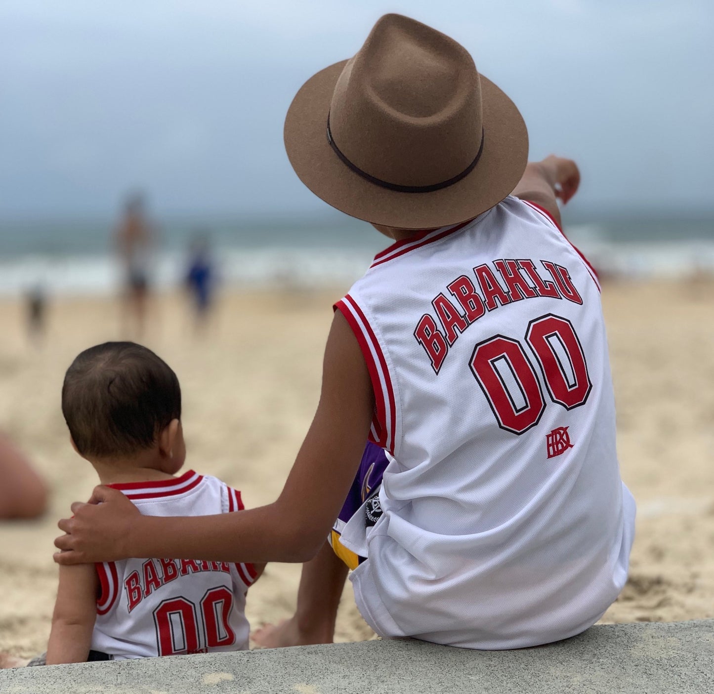 Basketball Tank White 00 Print - Babahlu Kids