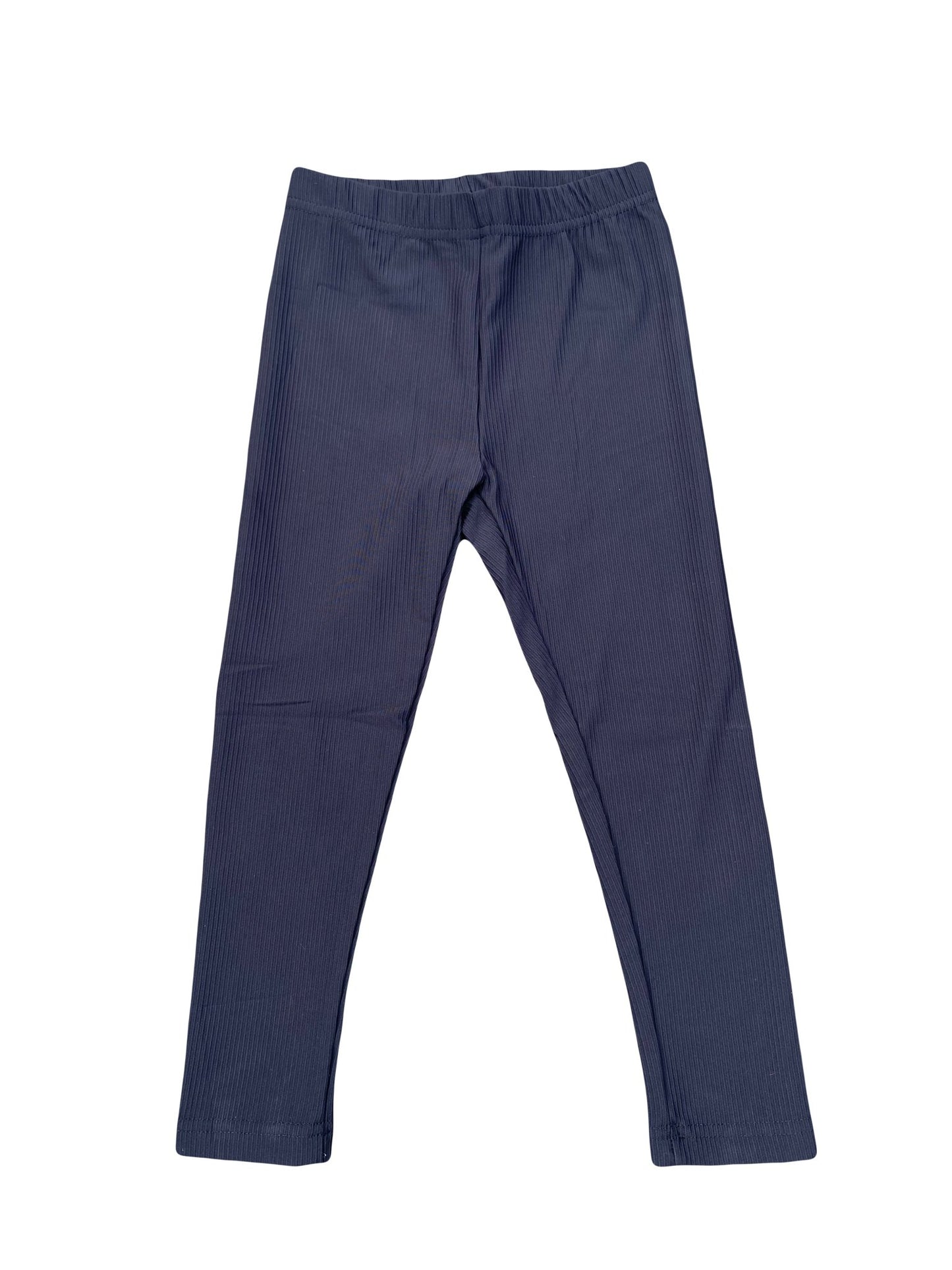 Bella Black Ribbed Leggings - Babahlu Kids