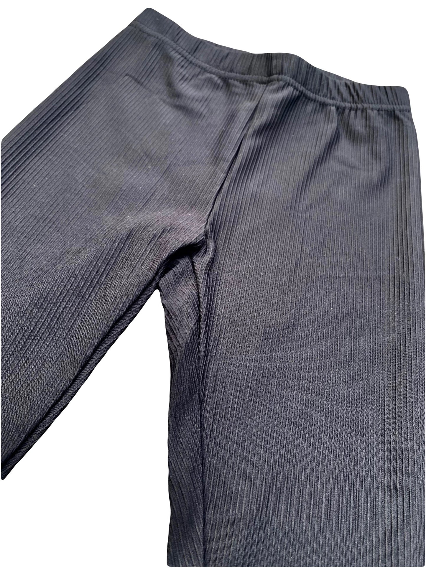 Bella Black Ribbed Leggings - Babahlu Kids