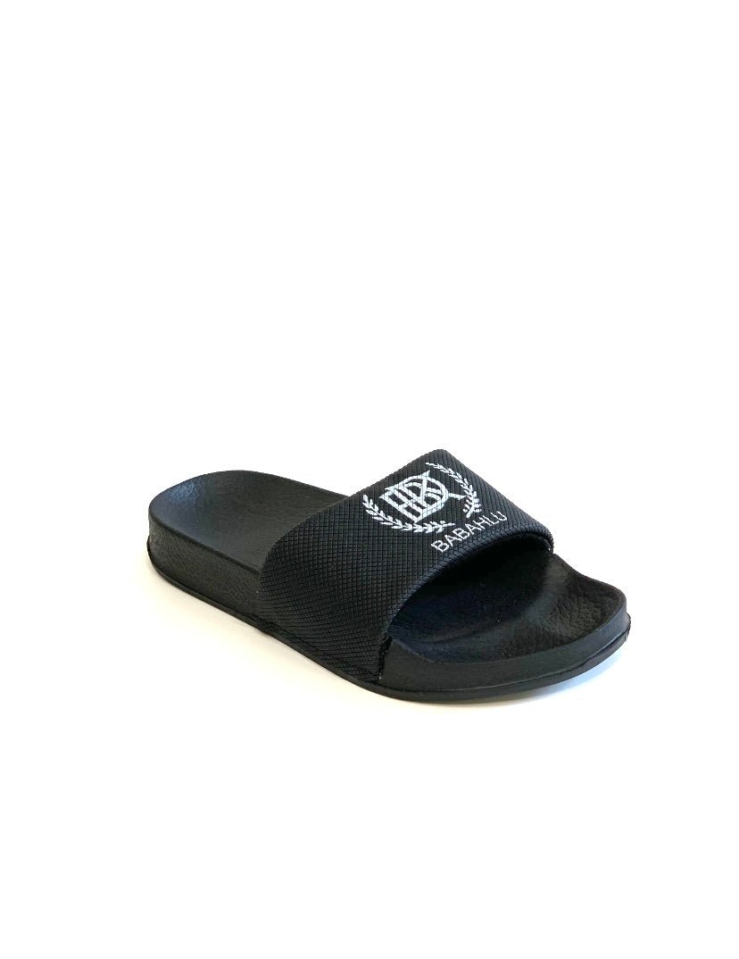 Breezy Black Slides - Babahlu Kids