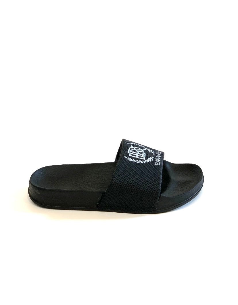 Breezy Black Slides - Babahlu Kids