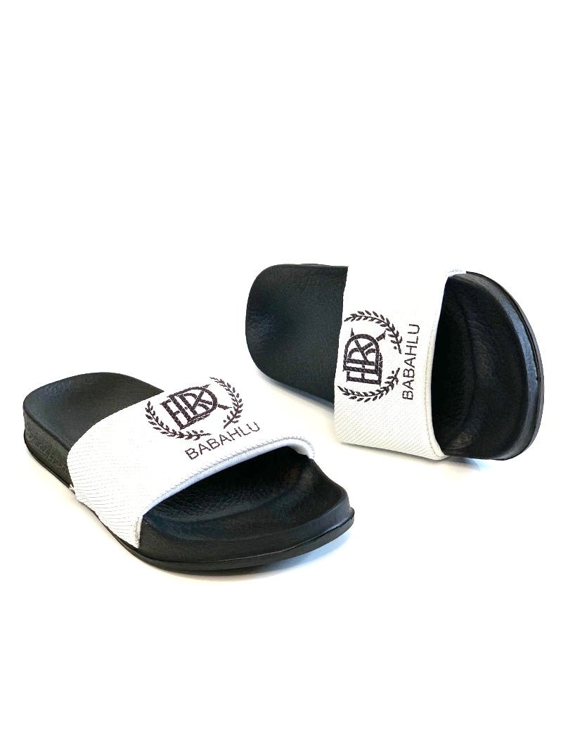 Breezy White Slides - Babahlu Kids