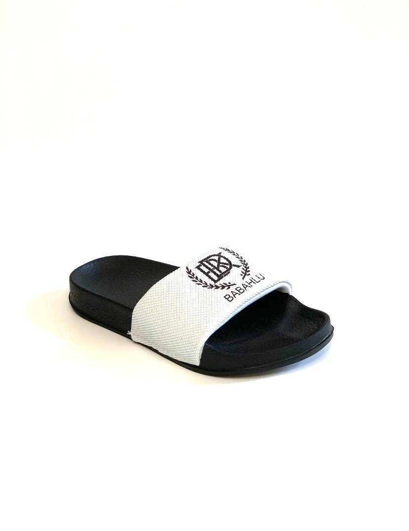 Breezy White Slides - Babahlu Kids