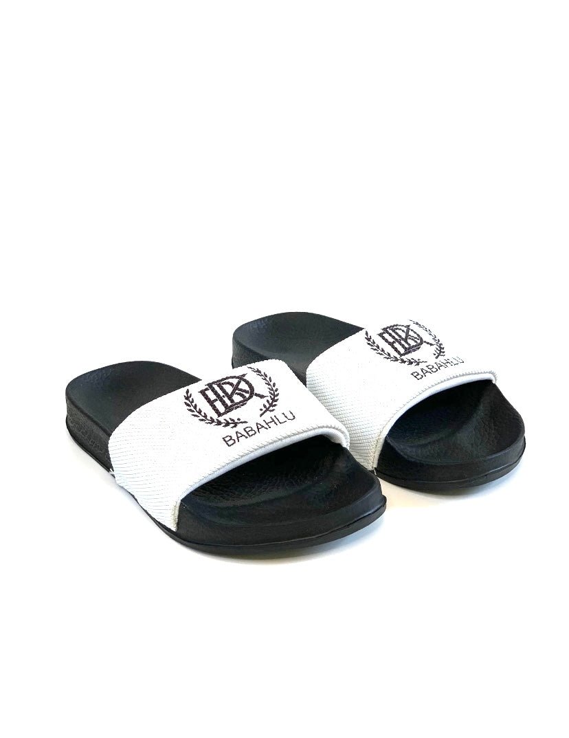 Breezy White Slides - Babahlu Kids