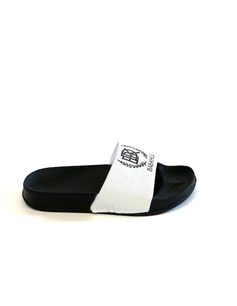 Breezy White Slides - Babahlu Kids