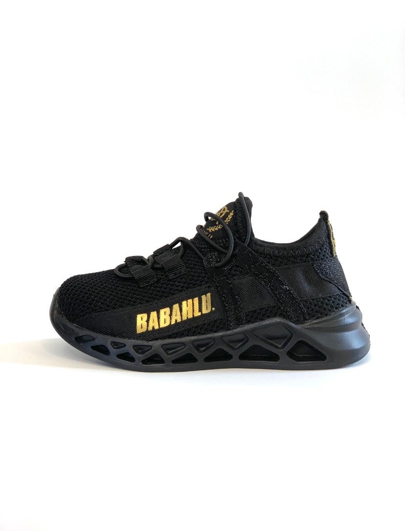Fadeaway 1s Black Sneakers - Babahlu Kids