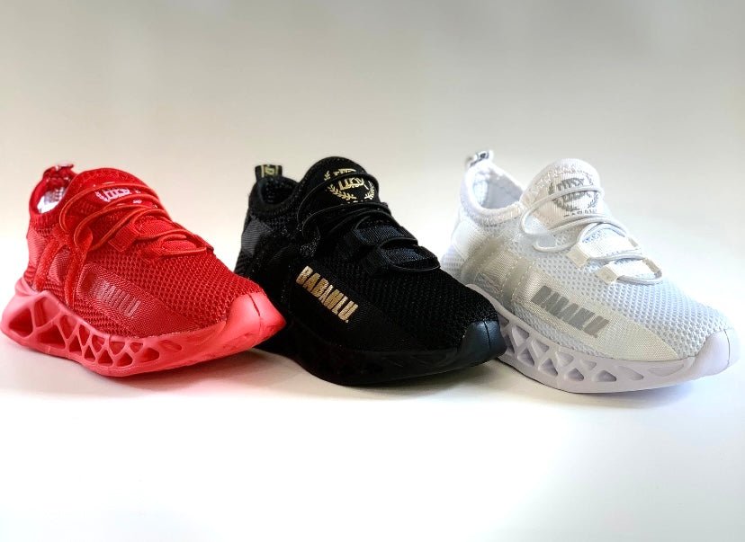 Fadeaway 1s White Sneakers - Babahlu Kids