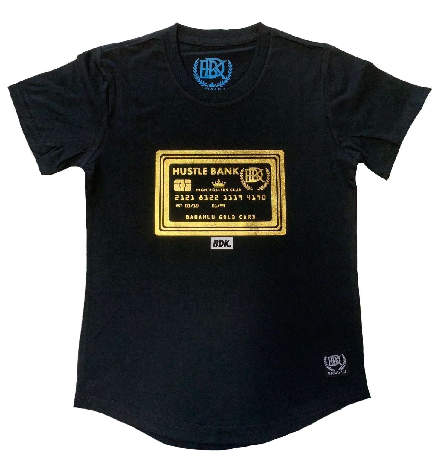 "Gold Card" Print T Shirt - Babahlu Kids