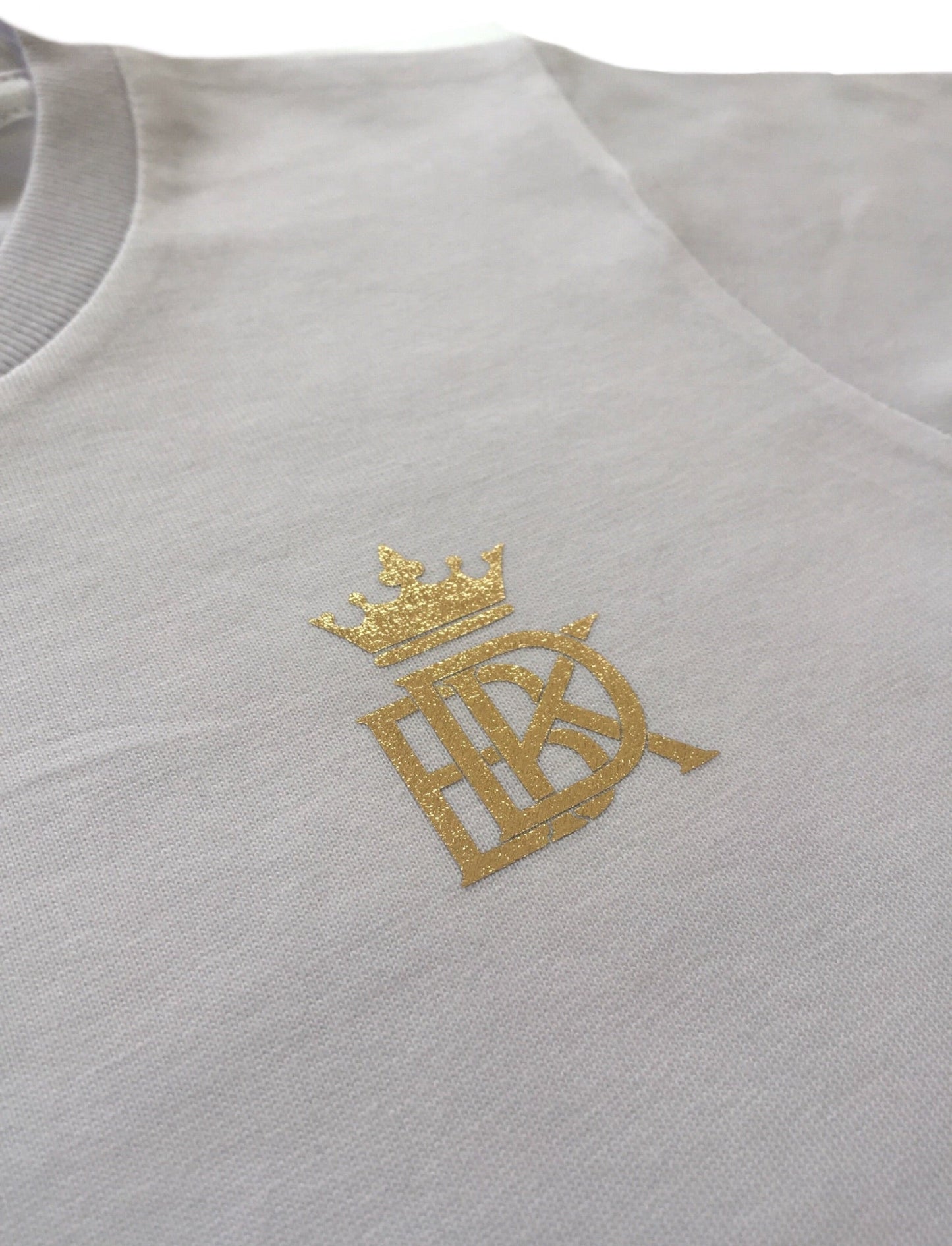 Gold Zipper White T Shirt - Babahlu Kids
