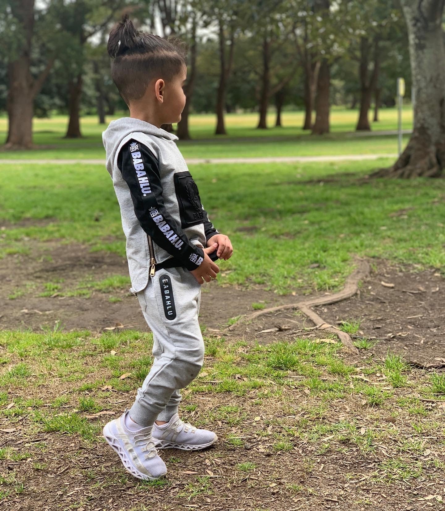 Harlem 2's Grey Joggers - Babahlu Kids