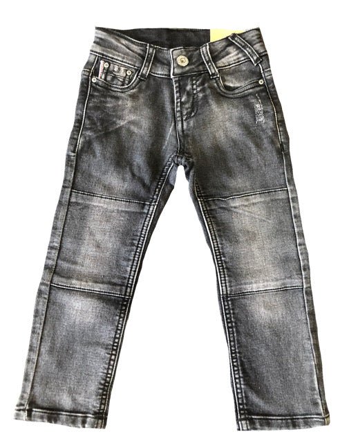 Harlow Black Distressed Slim Fit Jeans - Babahlu Kids