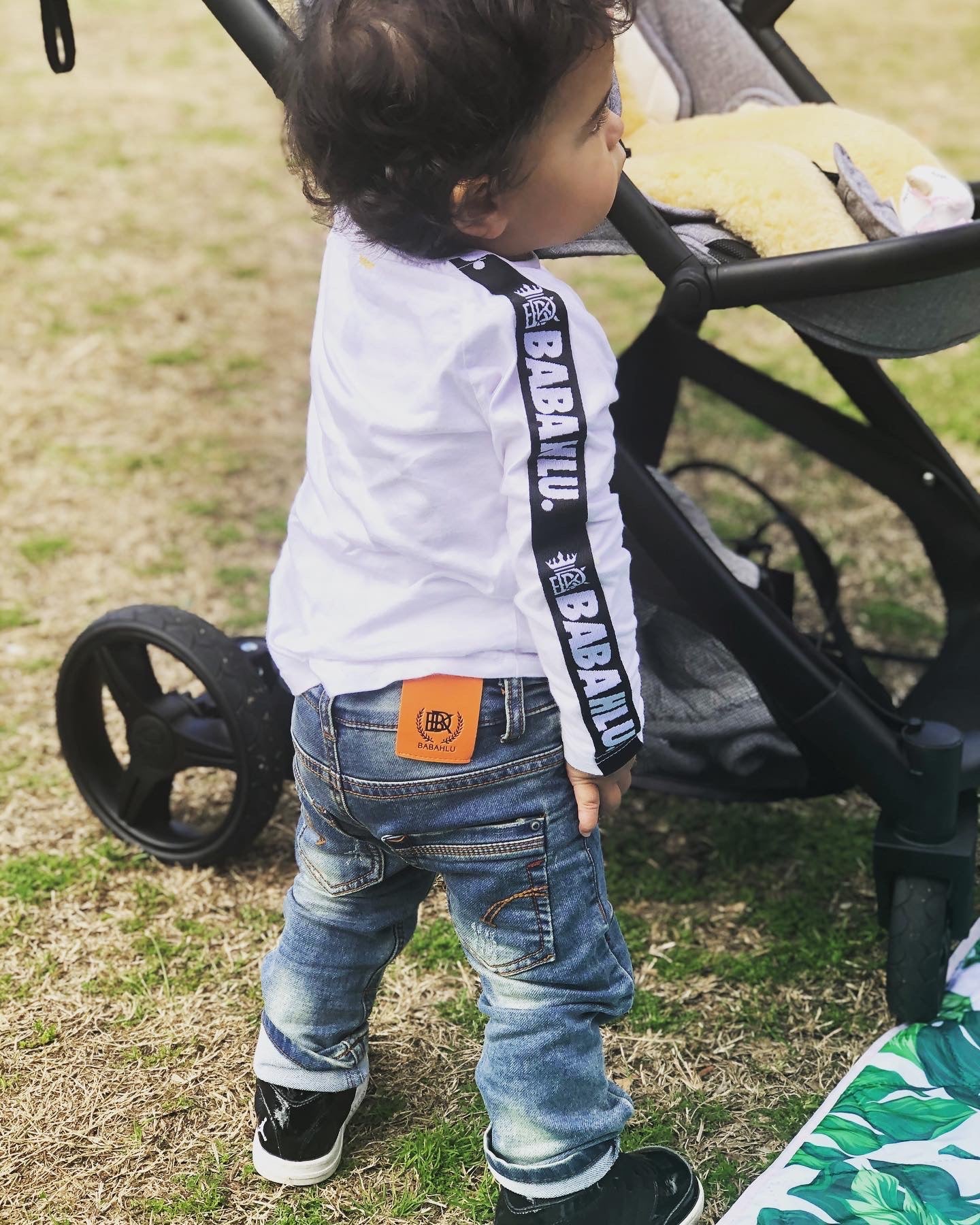 Harlow Blue Distressed Slim Fit Jeans - Babahlu Kids
