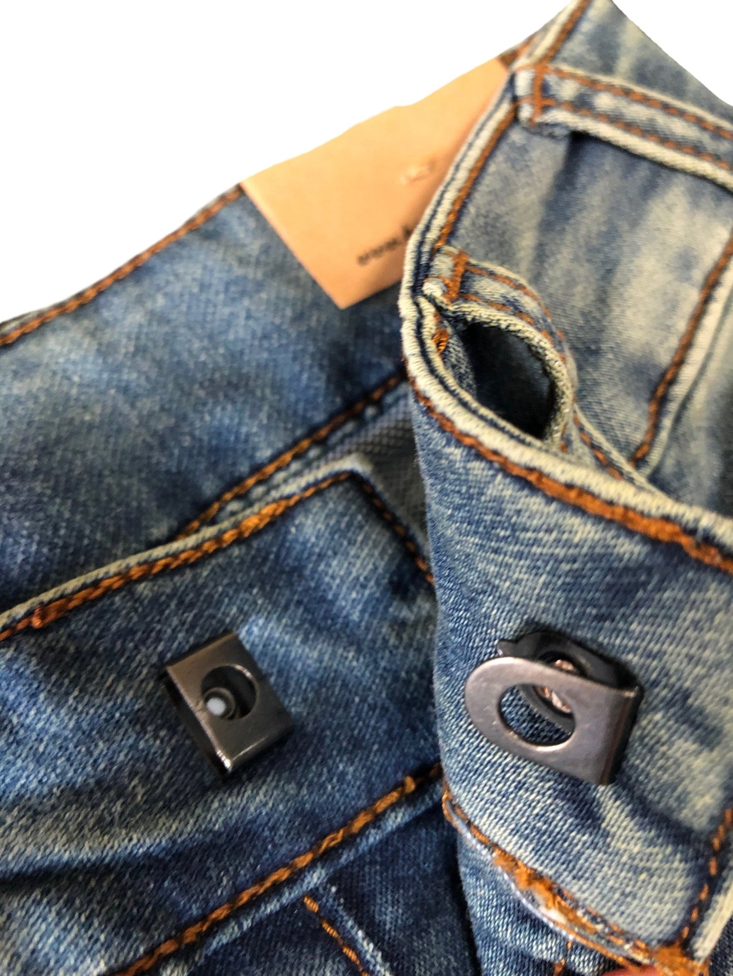 Harlow Blue Distressed Slim Fit Jeans - Babahlu Kids
