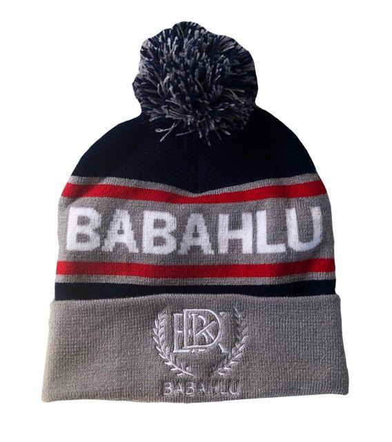 Pom Pom Grey Beanie - Babahlu Kids