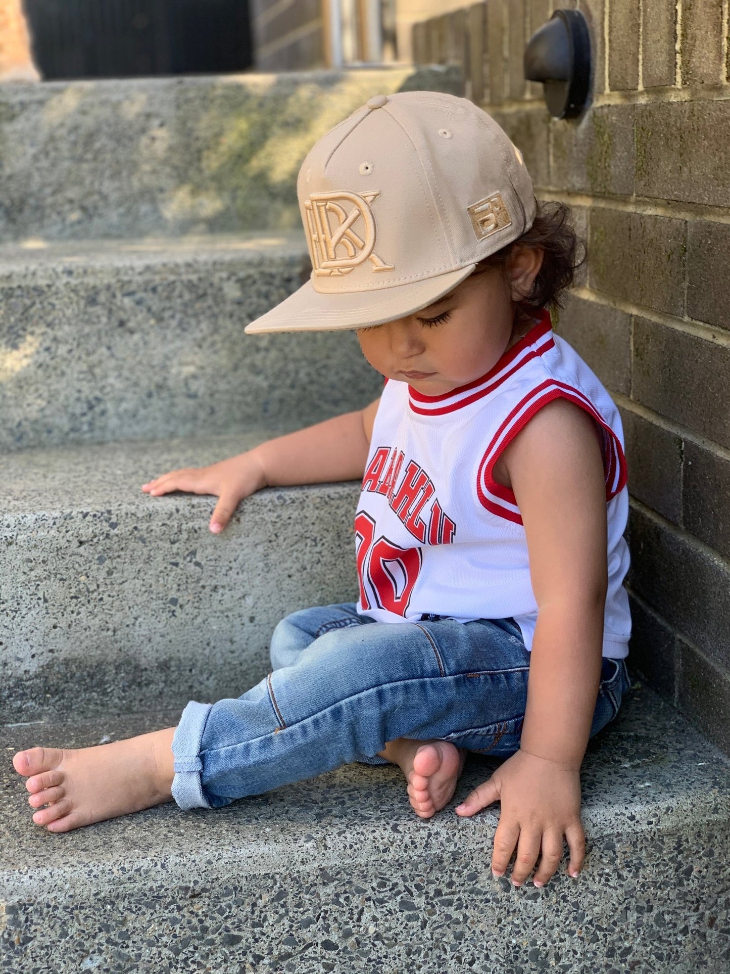 Snapback Cap Beige - Babahlu Kids