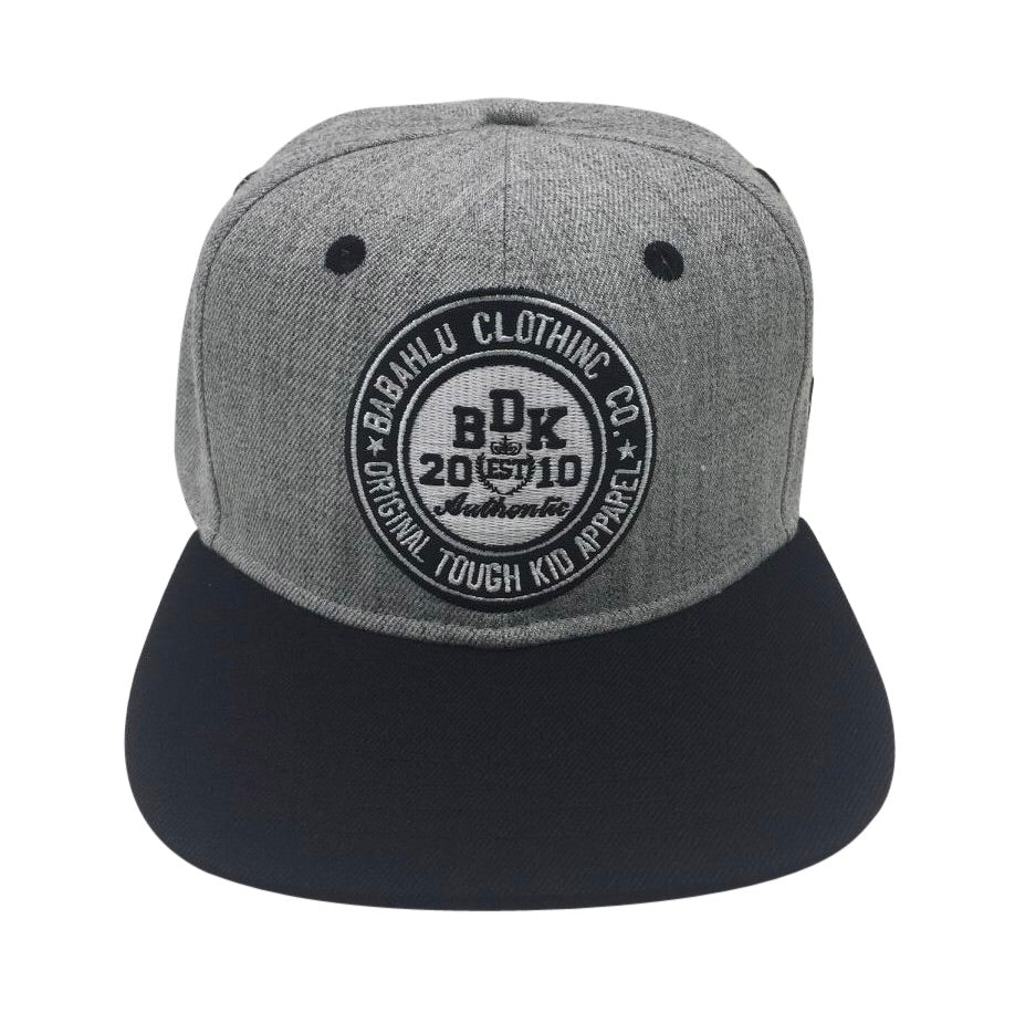 Snapback Cap Black and Grey - Babahlu Kids