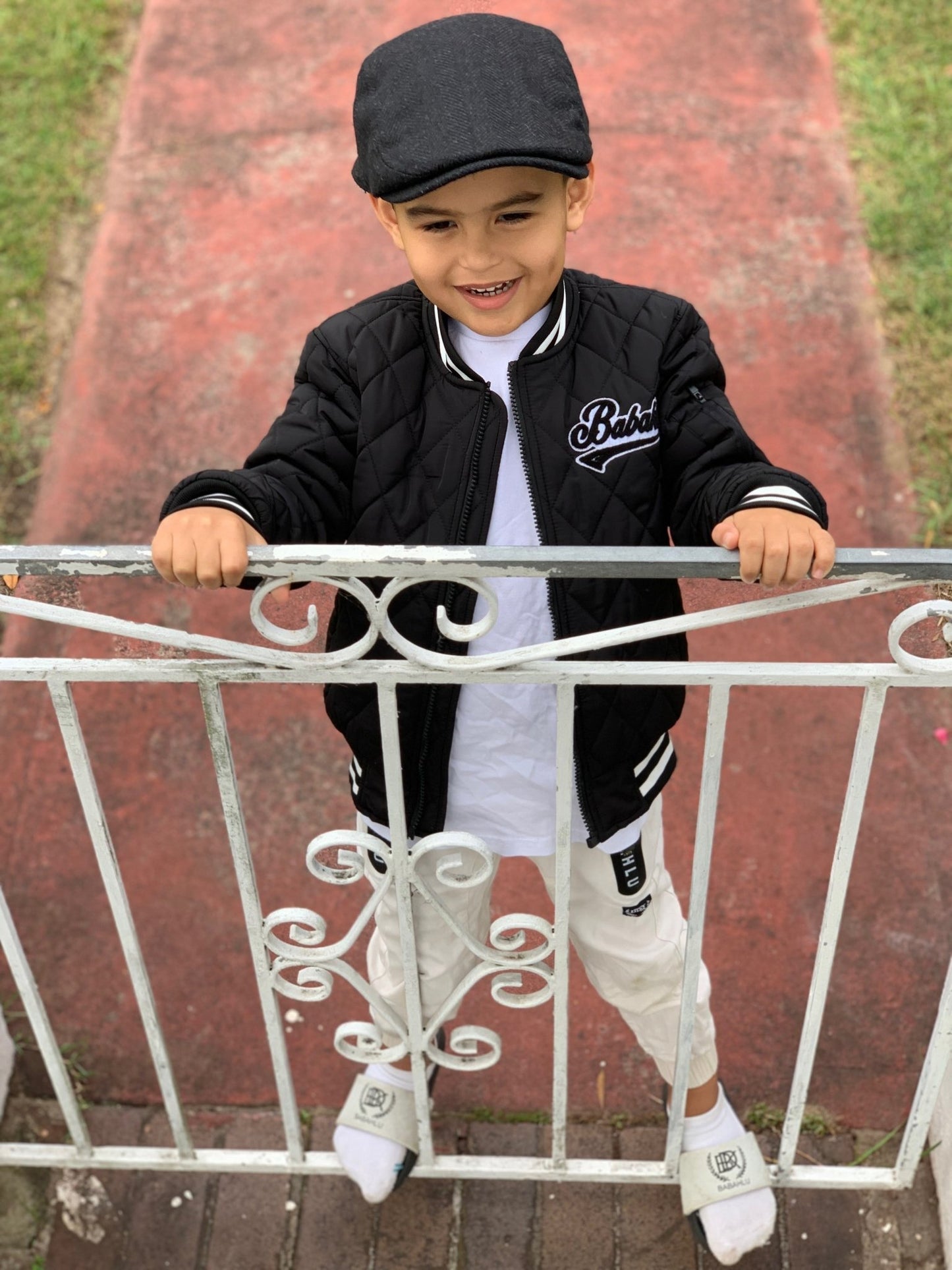 SOHO Black Quilted Bomber Jacket - Babahlu Kids Bomber Jacket