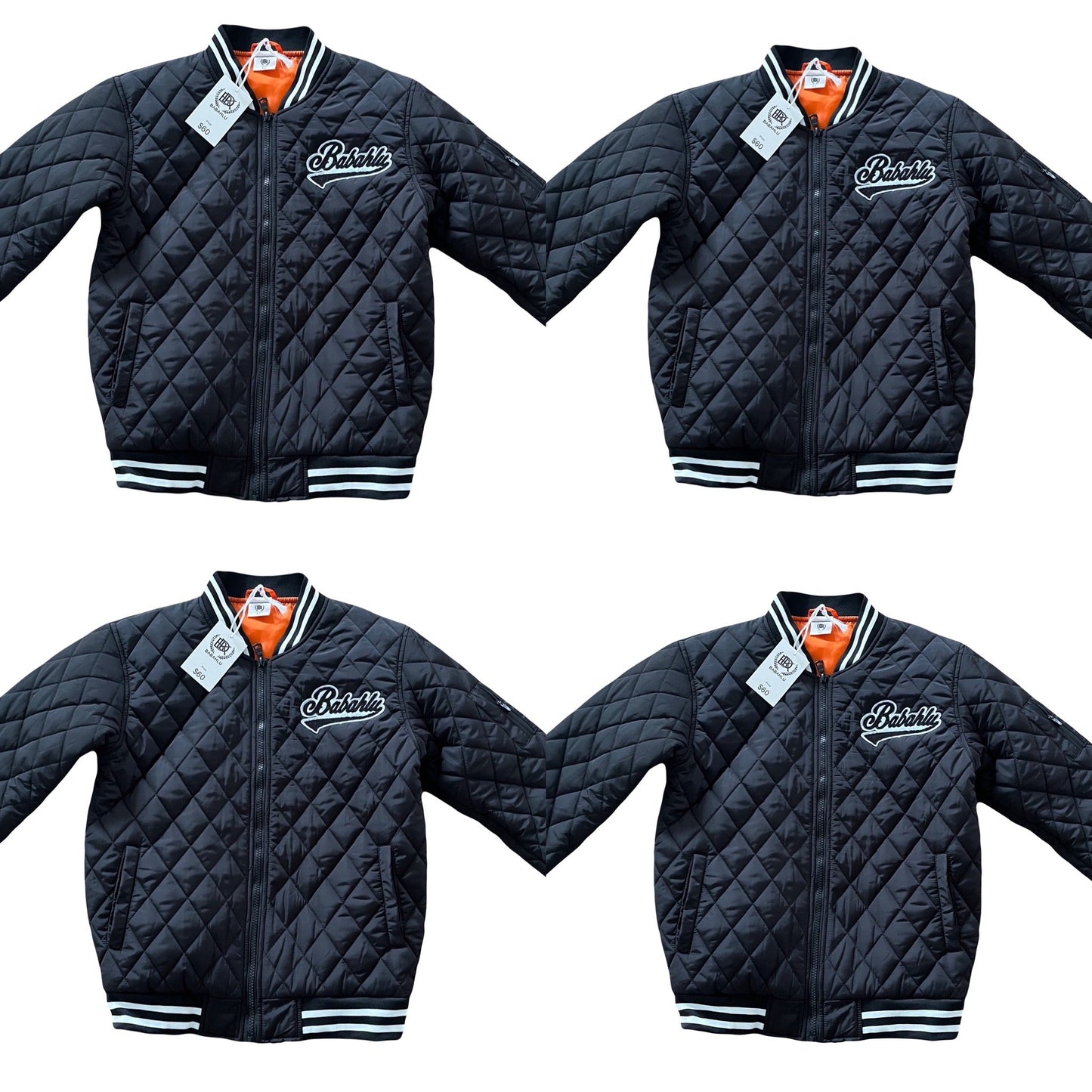 SOHO Black Quilted Bomber Jacket - Babahlu Kids Bomber Jacket