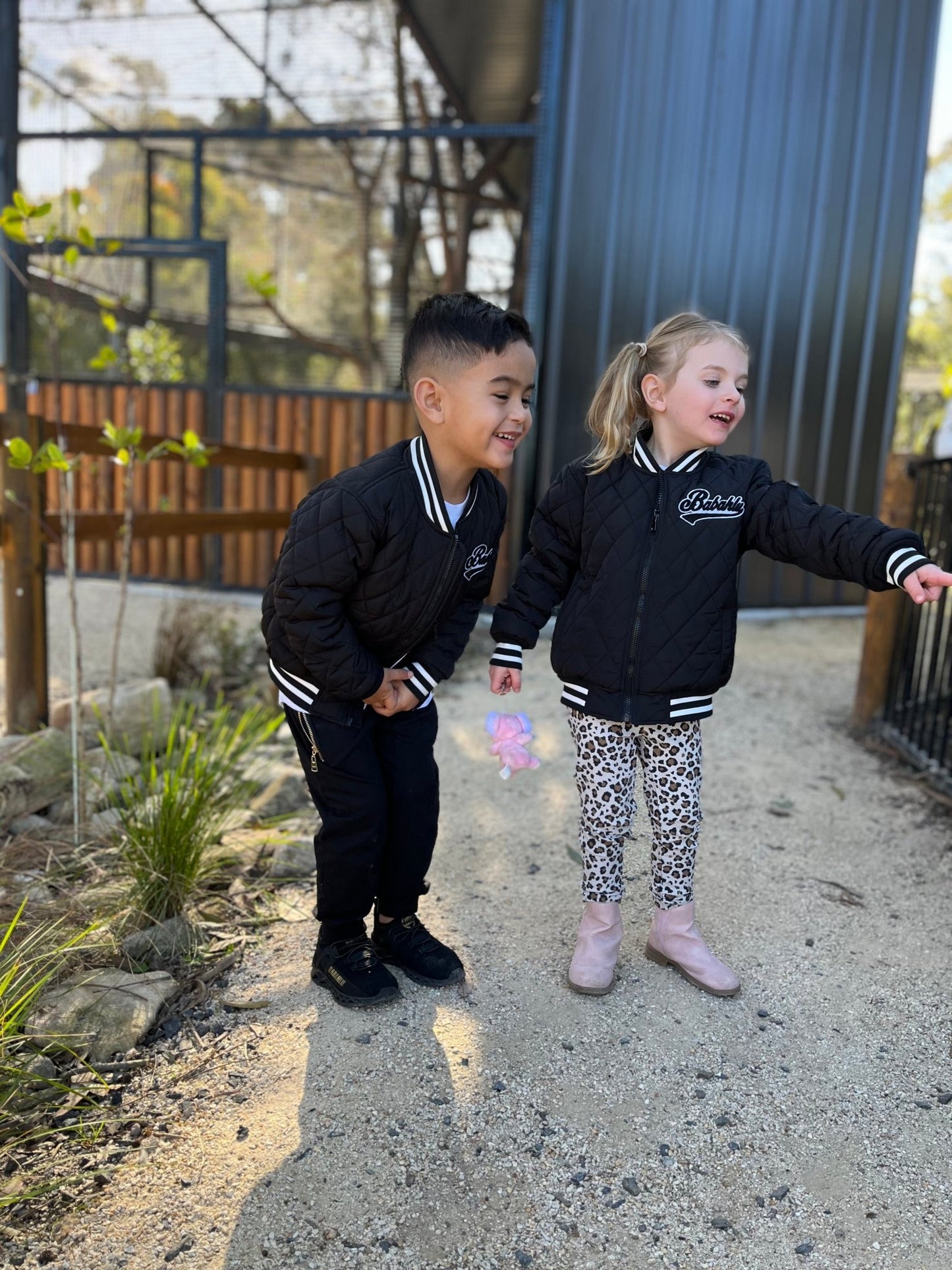 SOHO Black Quilted Bomber Jacket - Babahlu Kids Bomber Jacket