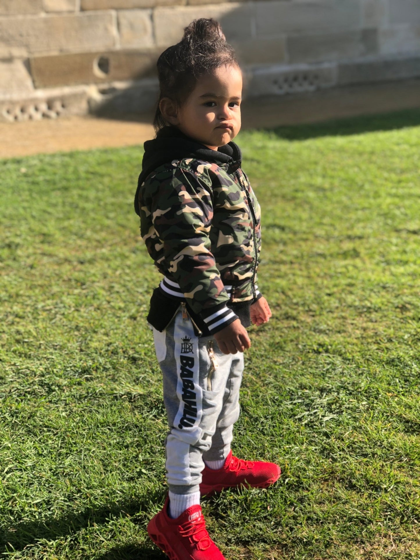 SOHO Camo Bomber Jacket - Babahlu Kids