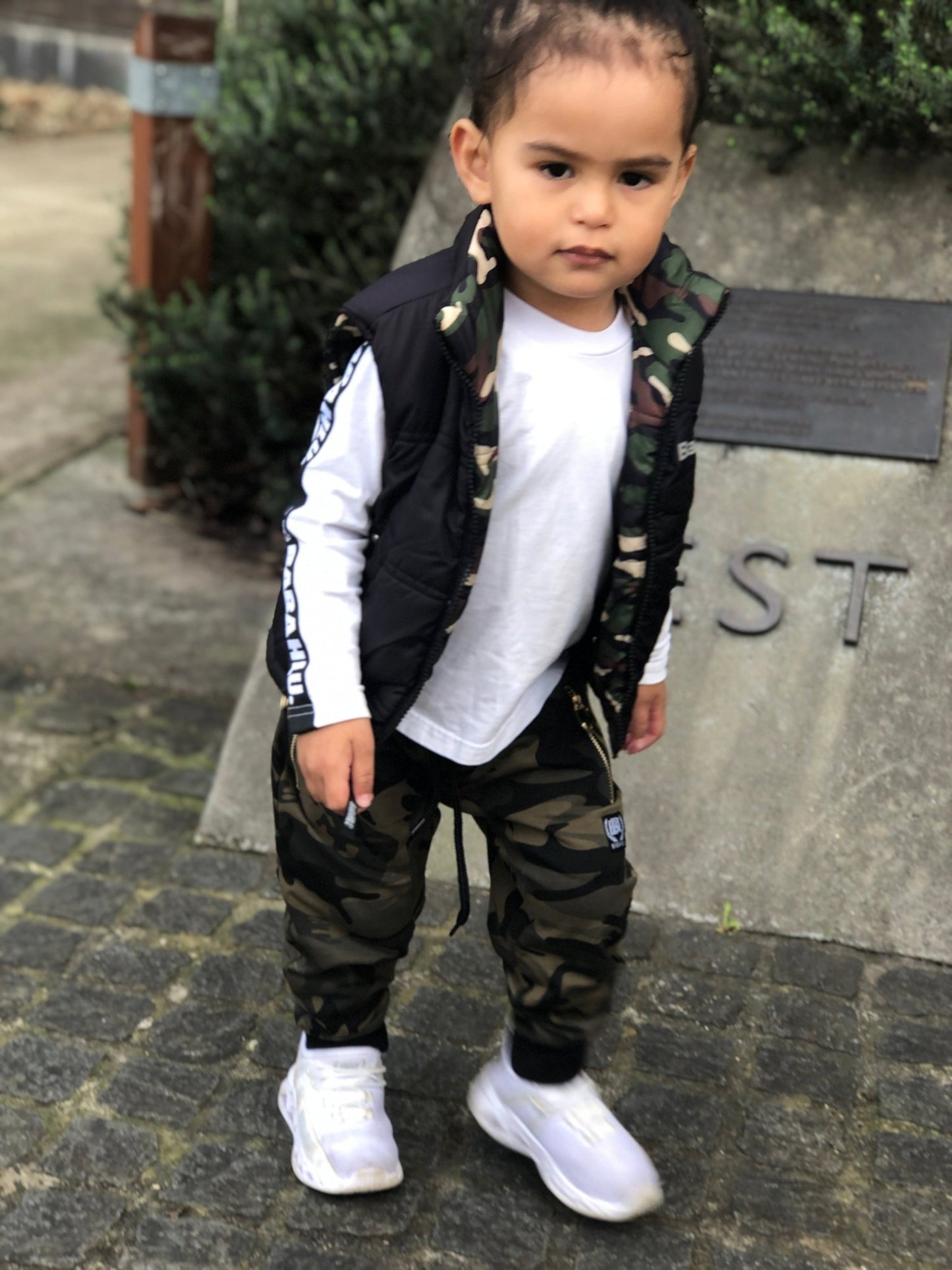 SOHO Camo Reversible Puffy Vest - Babahlu Kids - Bomber Jacket