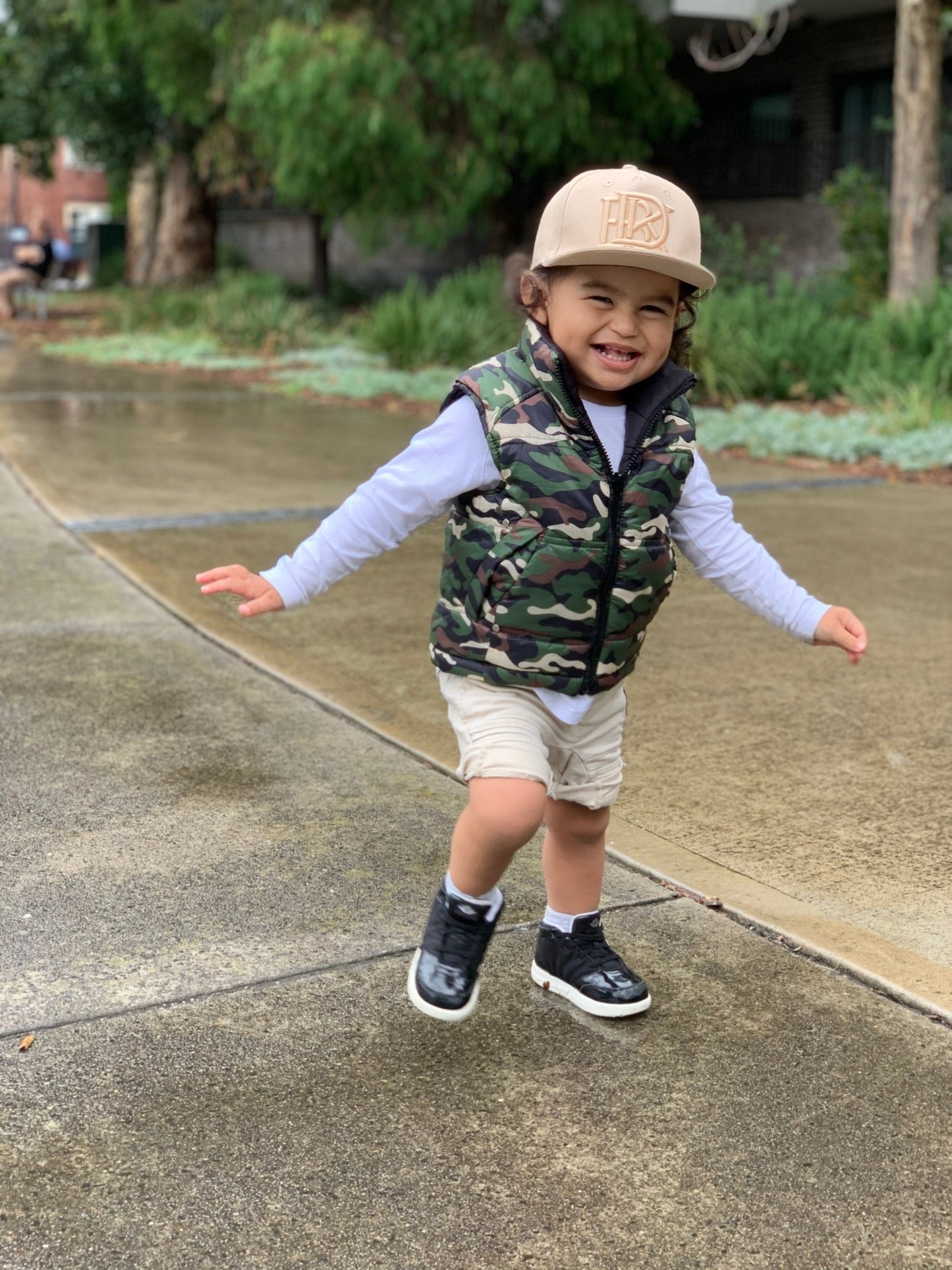 SOHO Camo Reversible Puffy Vest - Babahlu Kids - Bomber Jacket