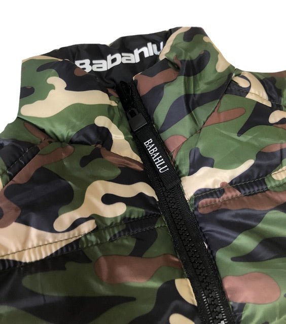SOHO Camo Reversible Puffy Vest - Babahlu Kids - Bomber Jacket