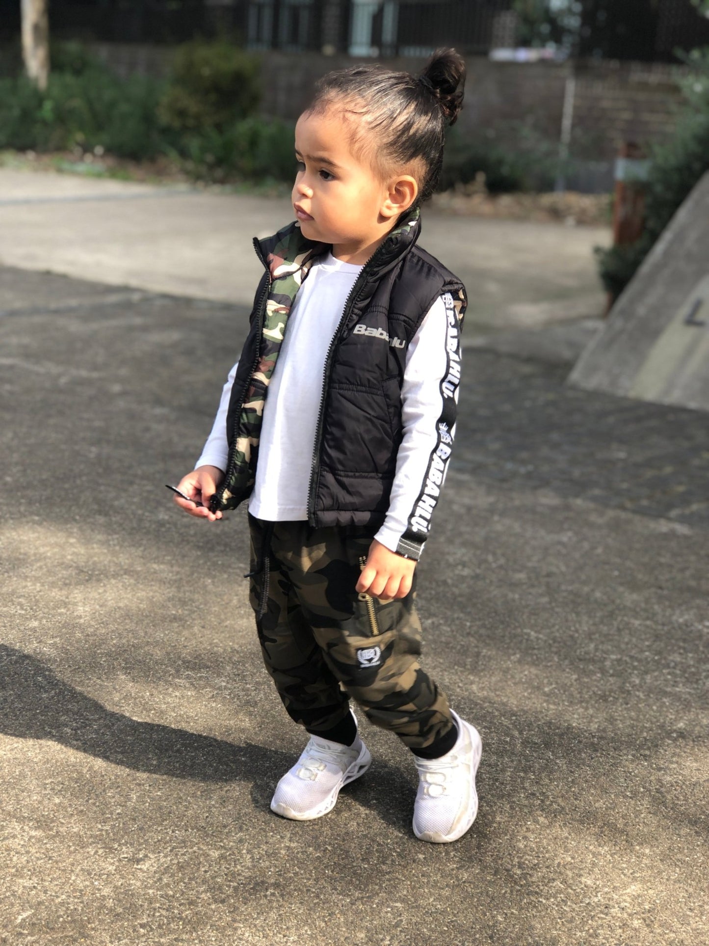 SOHO Camo Reversible Puffy Vest - Babahlu Kids - Bomber Jacket