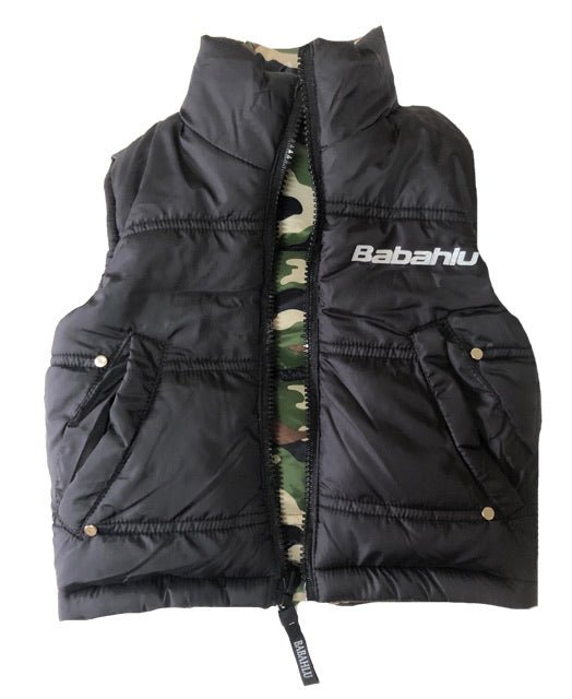 SOHO Camo Reversible Puffy Vest - Babahlu Kids - Bomber Jacket