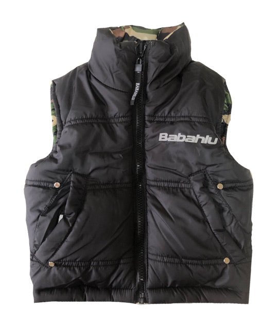 SOHO Camo Reversible Puffy Vest - Babahlu Kids - Bomber Jacket