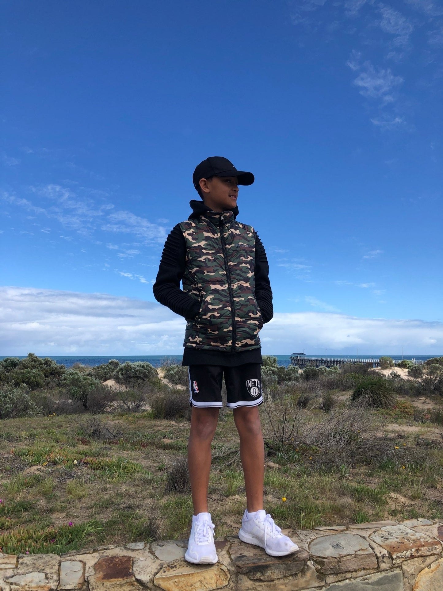 SOHO Camo Reversible Puffy Vest - Babahlu Kids - Bomber Jacket