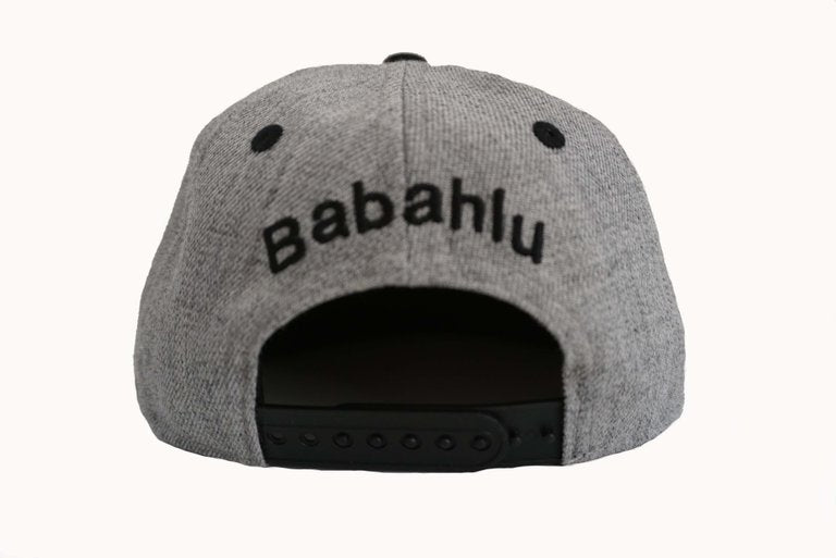 Snapback Cap Black and Grey - Babahlu Kids